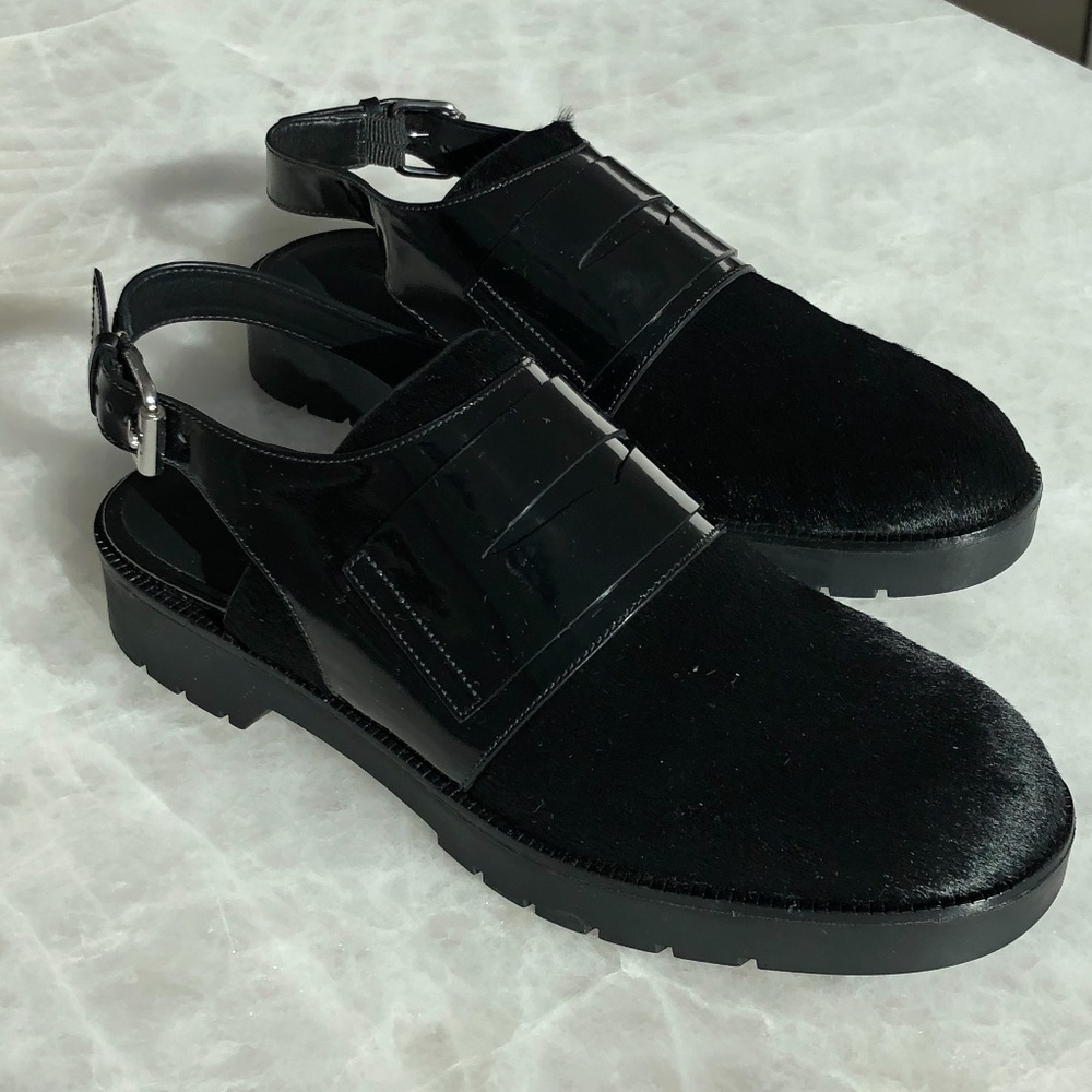 Alexander Wang Mina Oxford Calf Hair Sandal - Picture 9 of 13